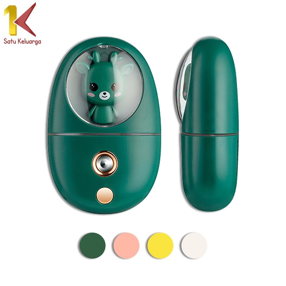 TERBAIK. Satu Keluarga Nano Spray Mini Karakter K62 Spray Wajah Diffuser Mini Humidifier USB Charger
