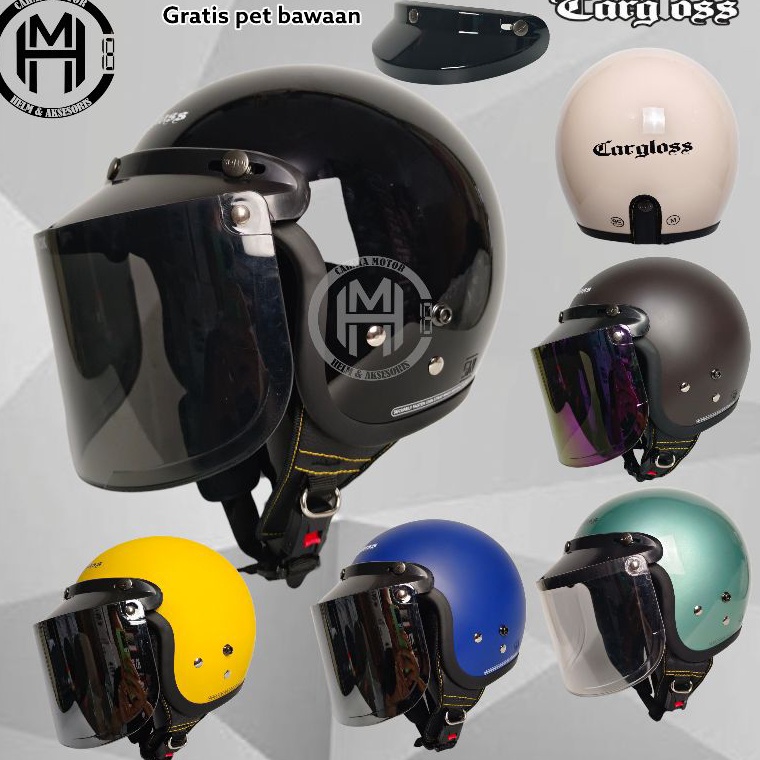 RECOMENDED. HELM CARGLOSS CFM KACA DATAR/FLAT PAKET HEMAT ORIGINAL
