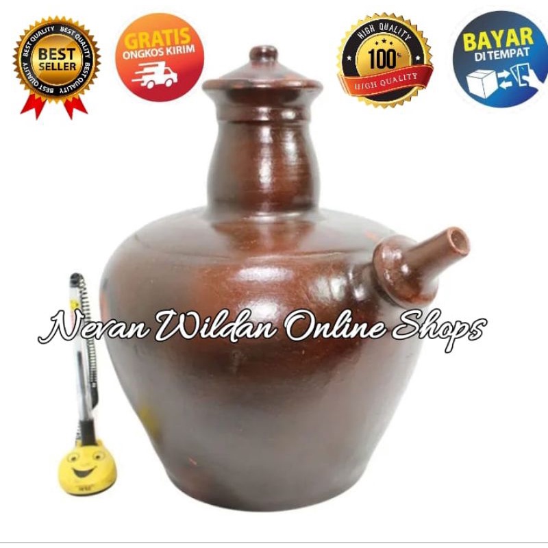 KENDI TANAH LIAT SUPER HALUS 5 LITER | KENDI TANAH LIAT | KENDI TRADISIONAL | KENDI GERABAH
