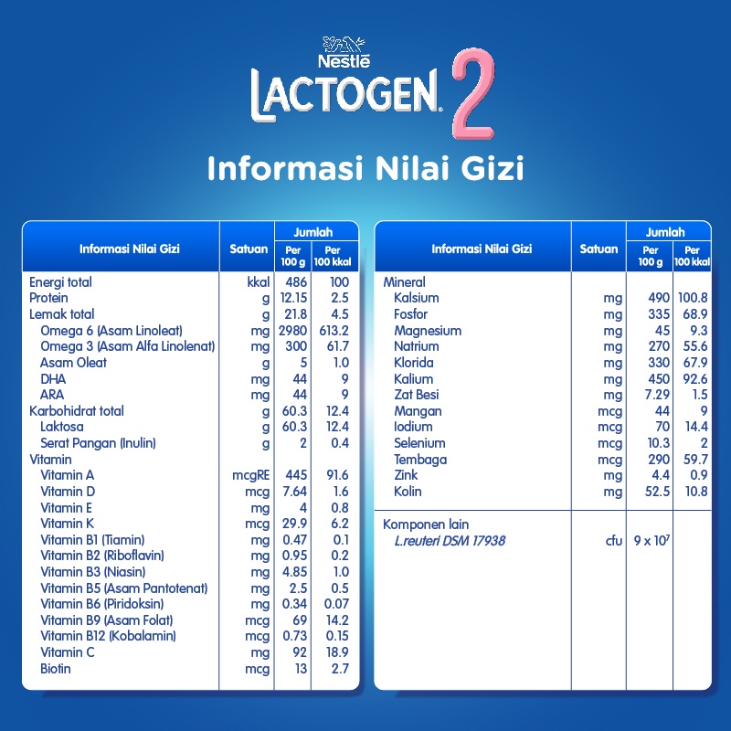 Nestle Lactogen 2 Susu Formula 6-12 Bulan Box 1 kg Image 3
