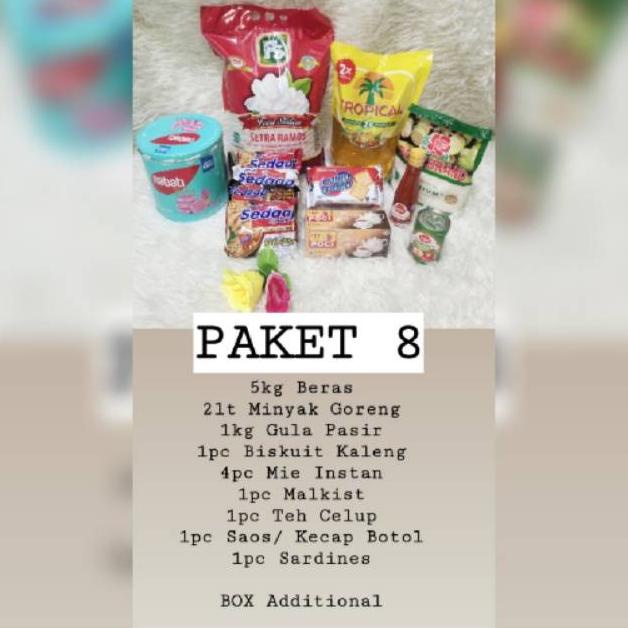 

Pket Sembako Lengkap/ Paket Hampers Murah/ Hampers Idul Fitri Murah/ Sellyangelinastore