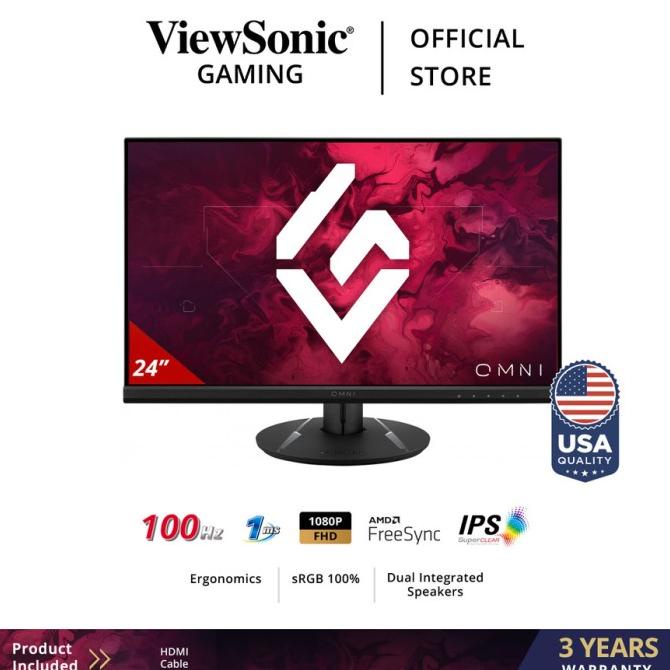 Monitor Led Gaming Viewsonic Vx2416 100Hz 1Ms Fhd Foureyesme.Store