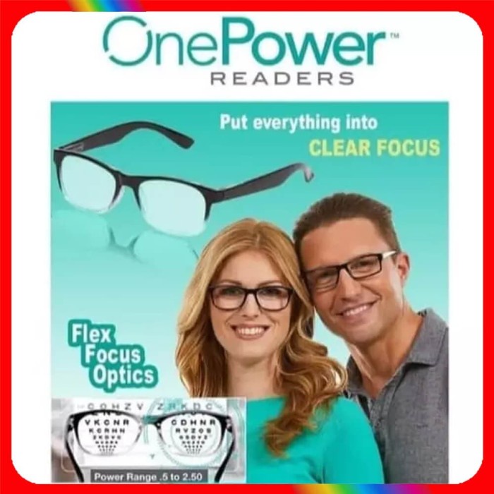 Terlaris Kacamata Pintar Auto Fokus Unisex Flexy One Power Readers