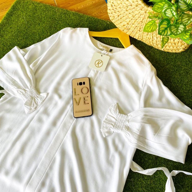 Recomended Jasmin gamis abaya polos katun rayon twill