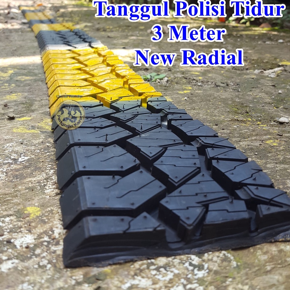 Paling Sesuai.. Polisi Tidur Tanggul Jalan Speed Bump - pembatas parkir dari karet ban radial baru -