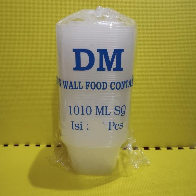 Terbaru Thinwall Dm 1Ml Sq Food Container /Kotak Makan