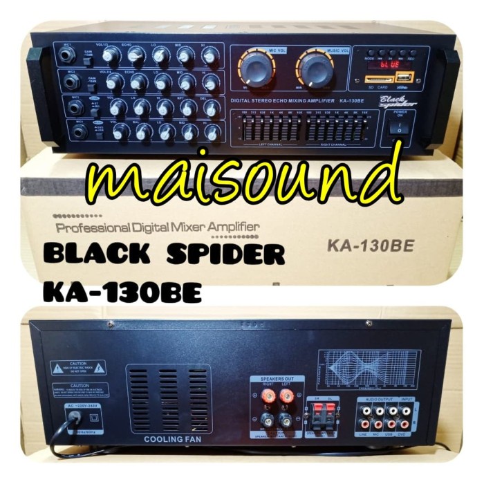 AMPLI BLACK SPIDER KA 130 BE AMPLIFIER BLACKSPIDER KA 130BE KA130BE
