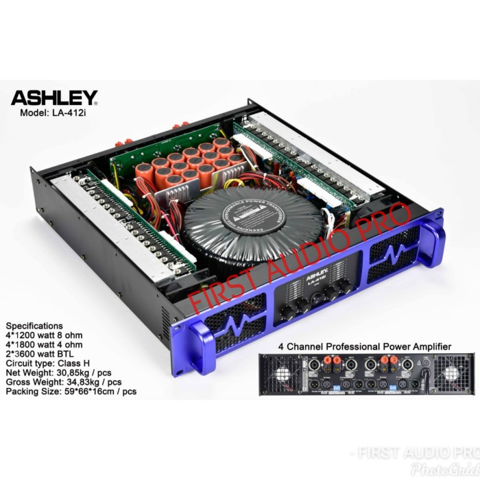 POWER AMPLIFIER ASHLEY LA412I / LA 412I / LA412 I / LA 412 I ORIGINAL