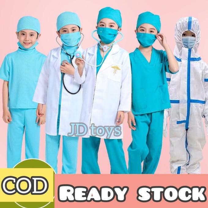 Mainan Baju Dokter Anak Import - Baju Oka Anak - Baju Dokter Jaga