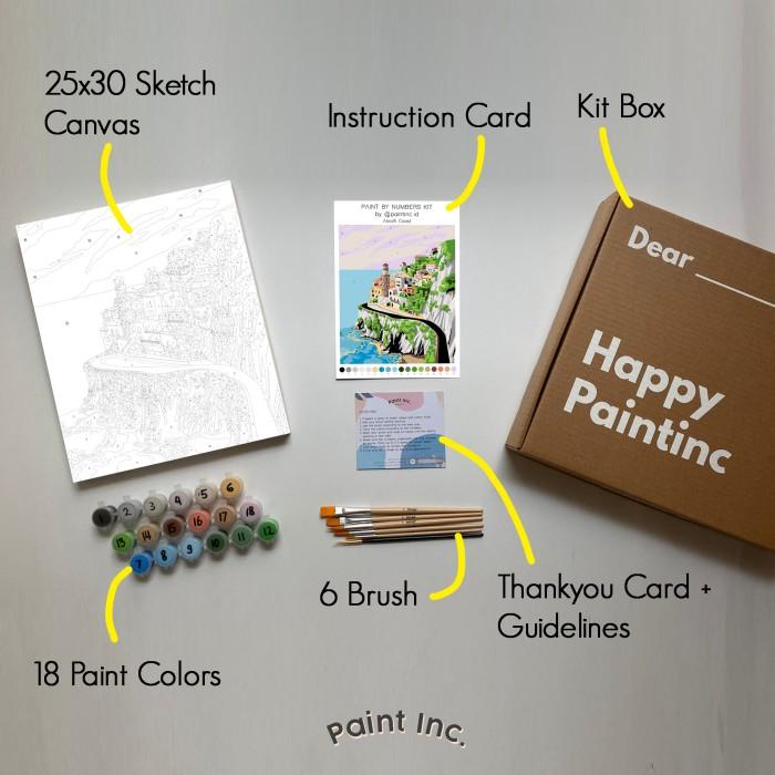 

Paint By Numbers Kit: Amalfi Coast | Paint Inc. Id | Painting Kit