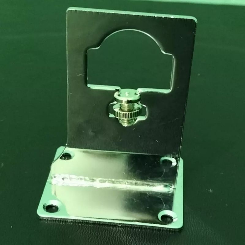 Dudukan pipa Kotak Tebal Atau Pipa Bulat Multifungsi Daun Breket Tembok 7 Cm Besi