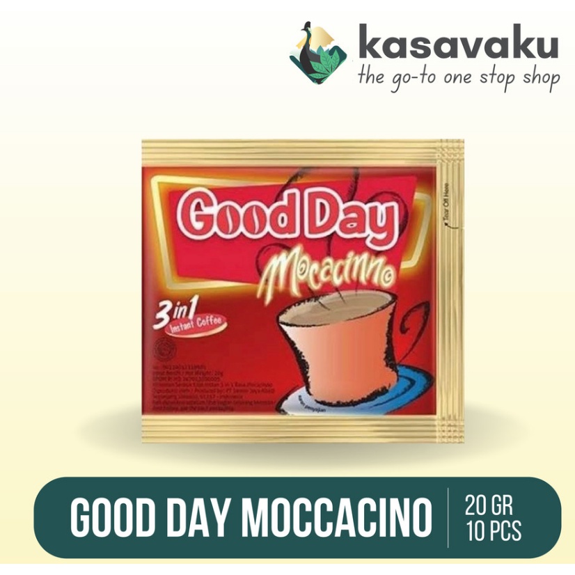 

kopi Good Day Mocacino 1 renceng isi 10 sachet