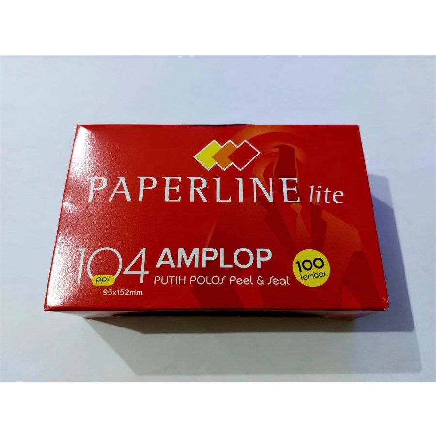 

Amplop Putih Polos 104 Kecil + Perekat - Paperline Lite (Dus Merah)