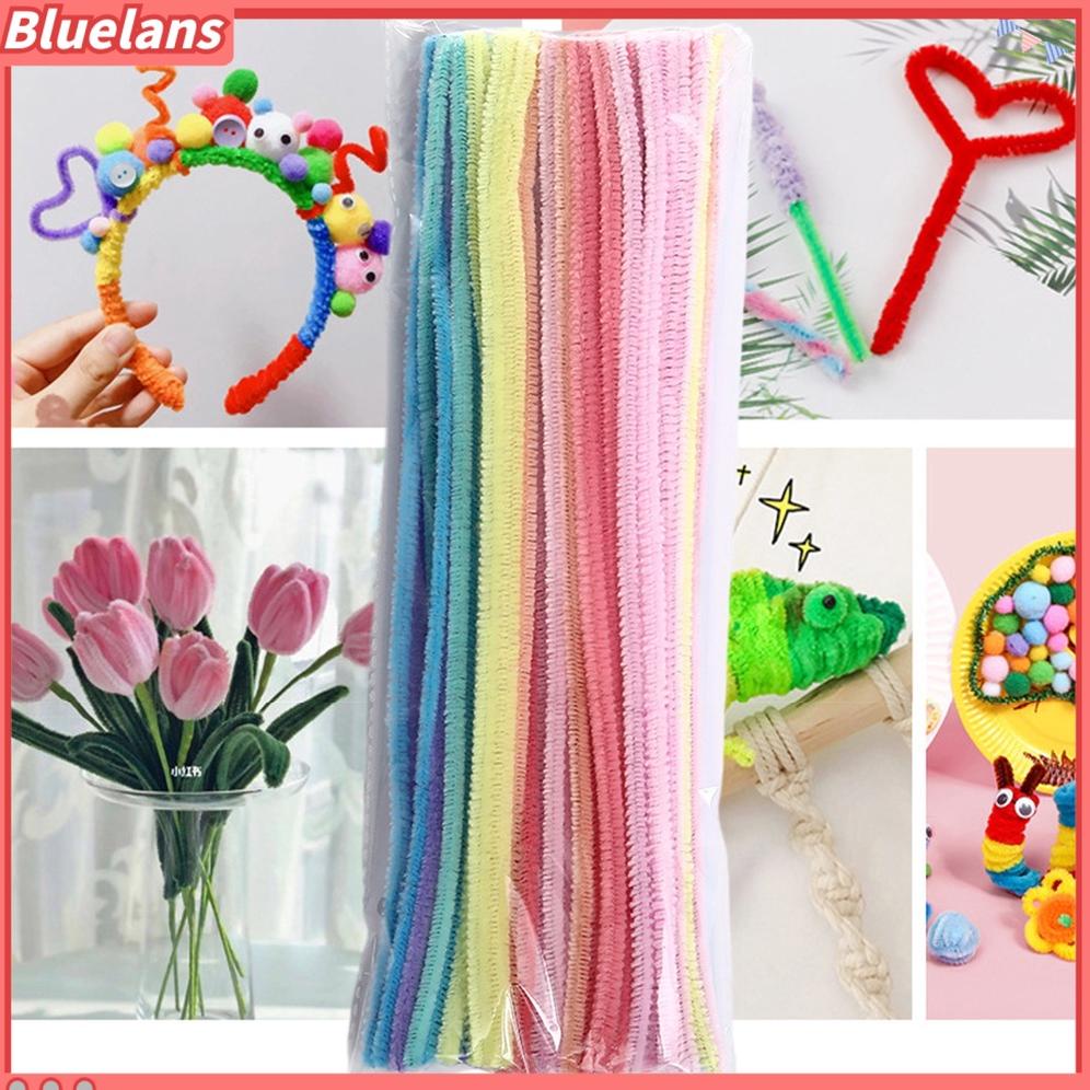 

Bnm837 {In Stock} 100Pcs Twist Stick No Fluorescent Agent Fluffy Soft Diy Aneka Karya Seni Meningkatkan Kemampuan Tangan Chenille Batang Rumah Pasokan Sale