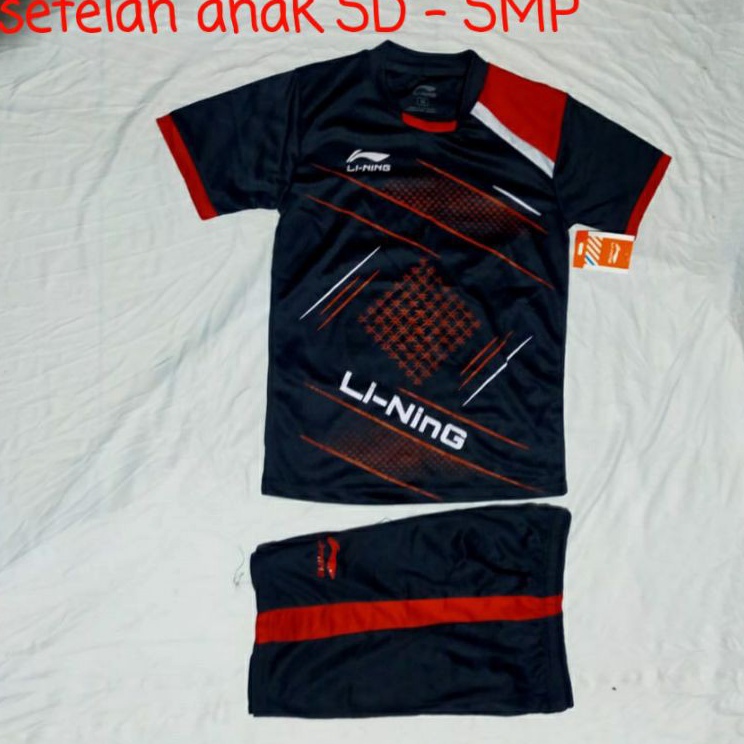 ☌➜✥ kaos badminton anak baju bulutangkis anak setelan badminton anak setelan anak pria wanita Li-Nin