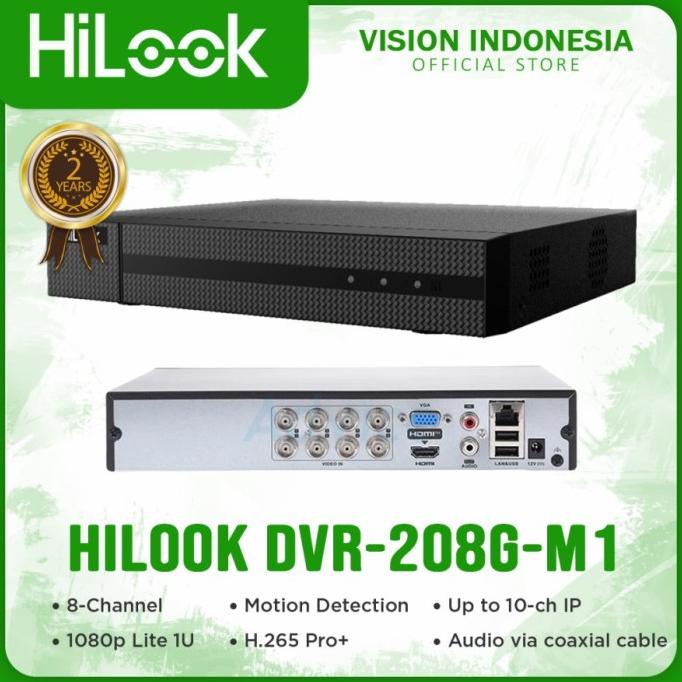 DVR HILOOK Hikvision 8CH / 8 CHANNEL 1080P DVR-208G-F1