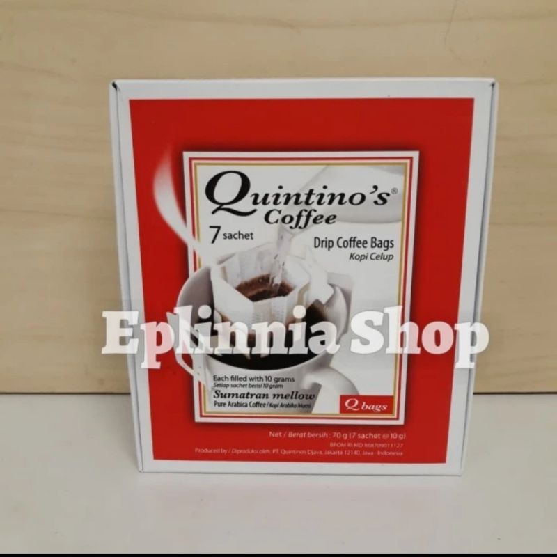

Quintino's Quintinos Sumatran Mellow Drip Coffee Bags 56 gr - Kopi