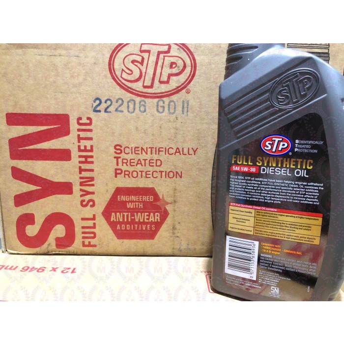 Stp Oli Mesin Diesel Sae 5W30 5W-30 5W/30 Full Synthetic Api Cj-4 Ck-4