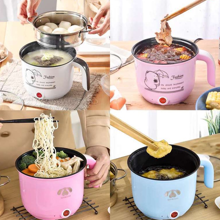➽Bnp Panci Listrik / Pot Cooker Mini / Panci Listrik Free Kukusan Stainless / Panci Kukus ✻ ➜