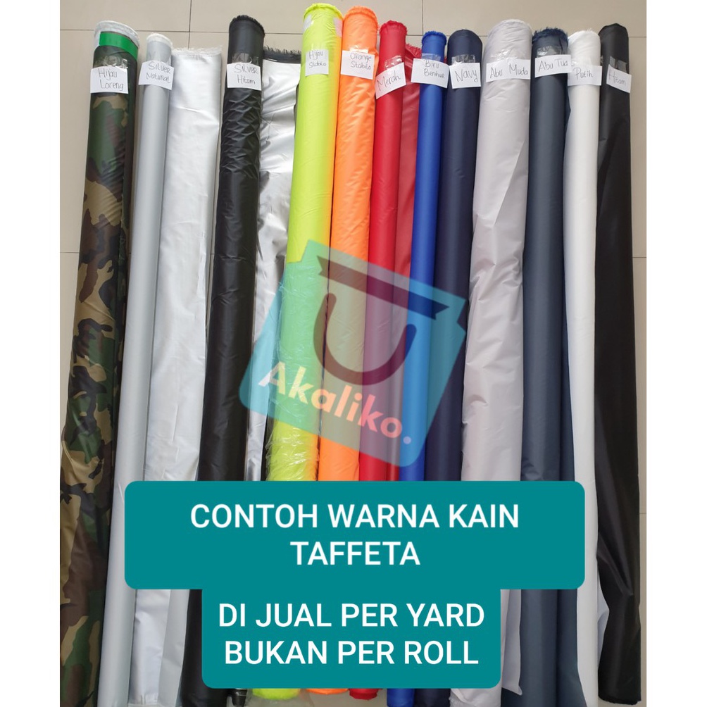8WT [ECERAN PER  5 YARD] Kain Parasut Taffeta Import Waterproof Rajutan 210T / Kain Parasut Anti Air