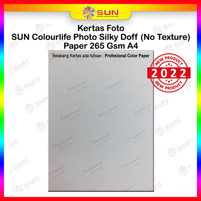 

S55 FOTO SILKY DOFF A4 - SUN COLOURLIFE SILKY PHOTO A4 ( SUPPORT EPSON/CANON/HP/BROTHER
