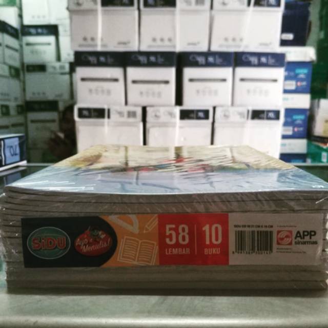 

T3R BUKU TULIS GARIS SINAR DUNIA SIDU 58 LEMBAR YPH