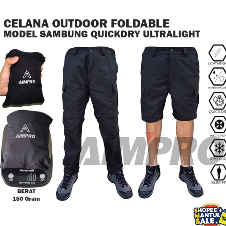 ➛EWi AIMPRO CELANA CARGO - CELANA SAMBUNG - CELANA PANJANG QUICKDRY - CELANA OUTDOOR ✢ ➽