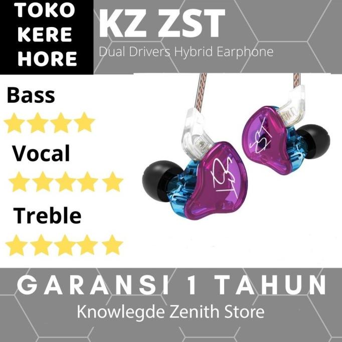 Iem Knowledge Zenith Kz - Zst Hybrid With Mic Terbaik