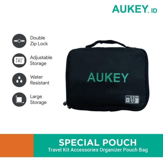 Ready Aukey Travel Kit Accessories Organizer Pouch Bag Large / Aukey Pouch