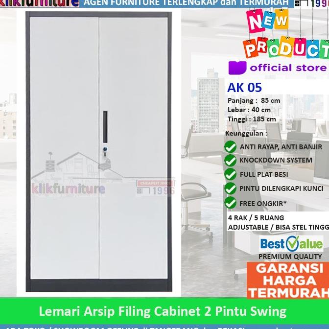 

Promo Lemari Arsip Filing Cabinet Besi 2 Pintu Full Plat Ak 05 Bestq
