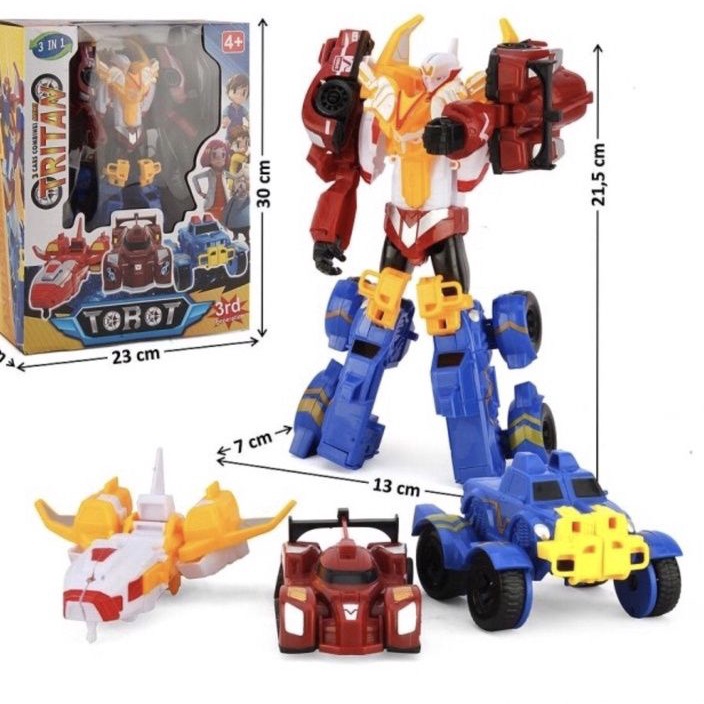 Kualitas Dijamin ROBOT TRITAN MINI X Y Z ROBOT TO CAR TOBOT 88138L MOBIL 3 WARNA ROBOT 3RD PESAWAT M