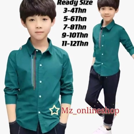 Murah Banget kemeja anak laki laki Tobi 3-12tahun / kemeja anak laki laki import / baju kemeja anak 