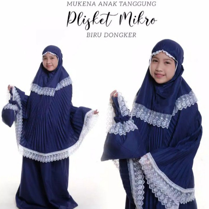 Terlaris MUKENA ANAK PLISKET UMUR 8 - 12 TAHUN // MUKENA PLISKET KLOK