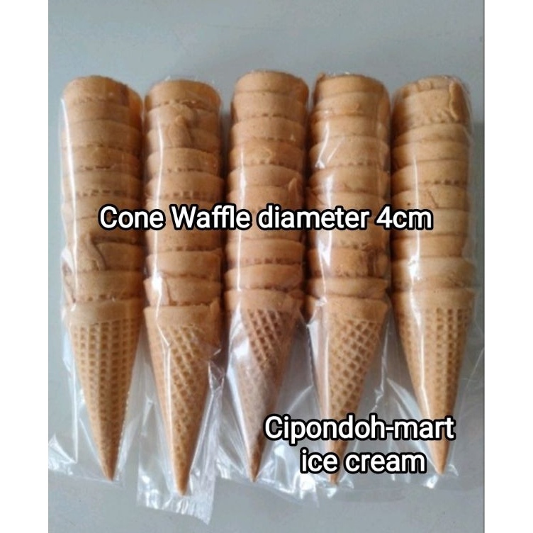 

YZNV7890 Dijamin Ori>/ 5 pack (50 pcs) CONE ORIGINAL WAFFLE 4 CM