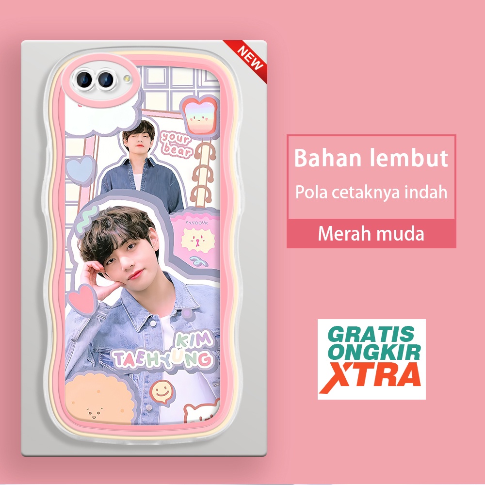Mulia OPPO NEO 9 A3S A5 A7 A5S A9 2020 A12 A12S A12E  Casing Ponsel  Korea Kim Tae Hyung BTS  warna-