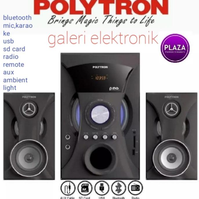 Speaker Polytron Pma 9506,Bluetooth,karaoke,usb,sdcard,radio,remote
