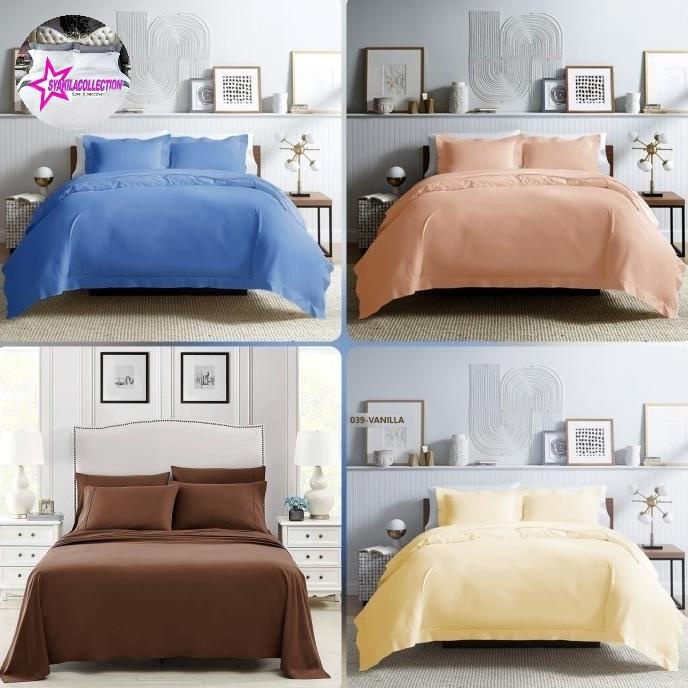 8.8 Sprei Hotel/Sprei Rumah Sakit Bahan Micropoly Polos Putih Tanpa Karet