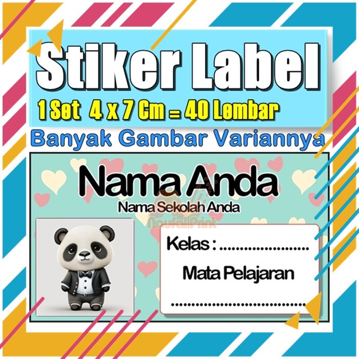 

Stiker Label Nama Buku Pelajaran Anak Karakter Hewan Lucu Cute Murah Sticker Kecil Banyak 20 Lembar Anime Vol-152