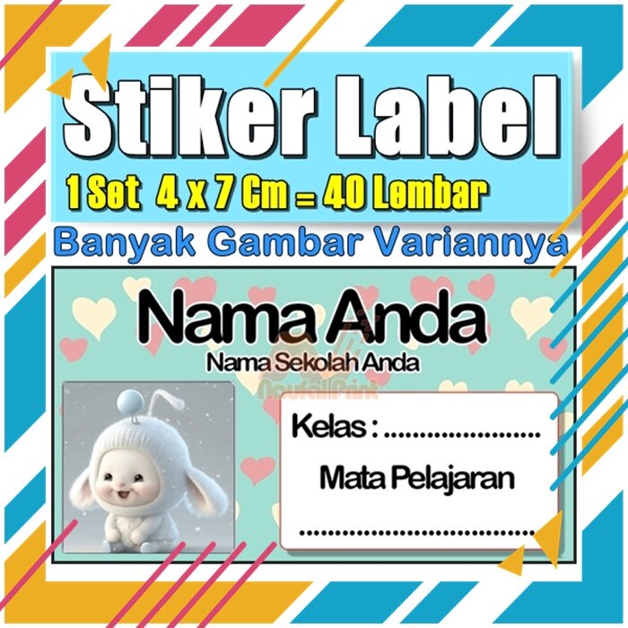 

Stiker Label Nama Buku Pelajaran Anak Karakter Hewan Lucu Cute Murah Sticker Kecil Banyak 20 Lembar Anime Vol-164
