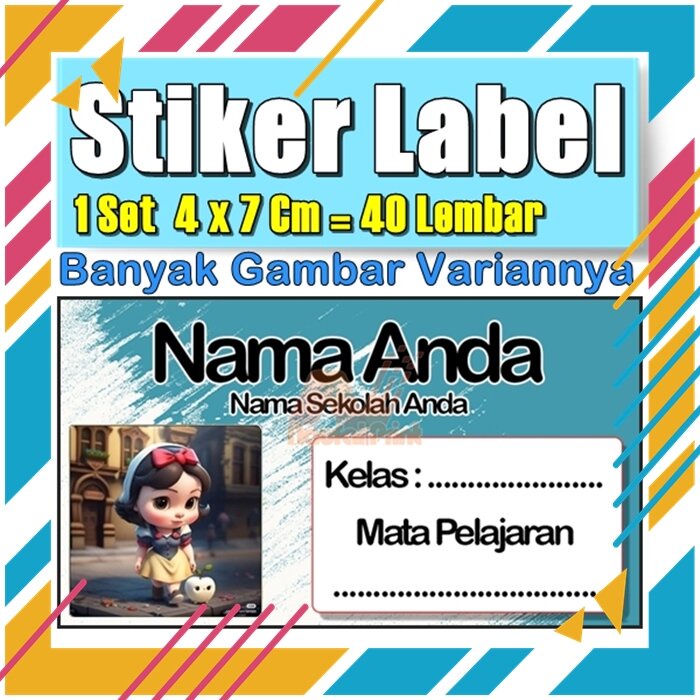 

Stiker Label Nama Buku Pelajaran Anak Karakter Hewan Lucu Cute Murah Sticker Kecil Banyak 20 Lembar Anime Vol-274