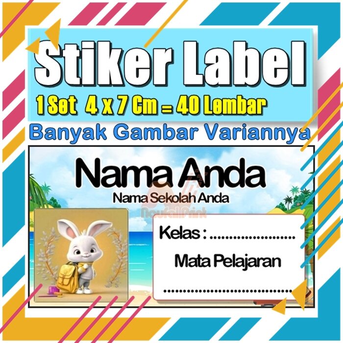 

Stiker Label Nama Buku Pelajaran Anak Karakter Hewan Lucu Cute Murah Sticker Kecil Banyak 20 Lembar Anime Vol-319