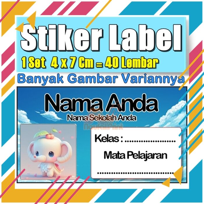 

Stiker Label Nama Buku Pelajaran Anak Karakter Hewan Lucu Cute Murah Sticker Kecil Banyak 20 Lembar Anime Vol-371