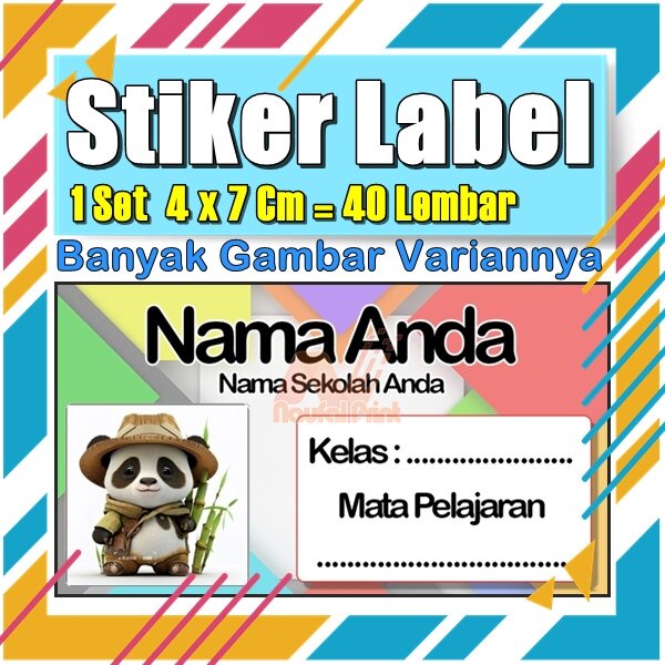 

Stiker Label Nama Buku Pelajaran Anak Karakter Hewan Lucu Cute Murah Sticker Kecil Banyak 20 Lembar Anime Vol-527