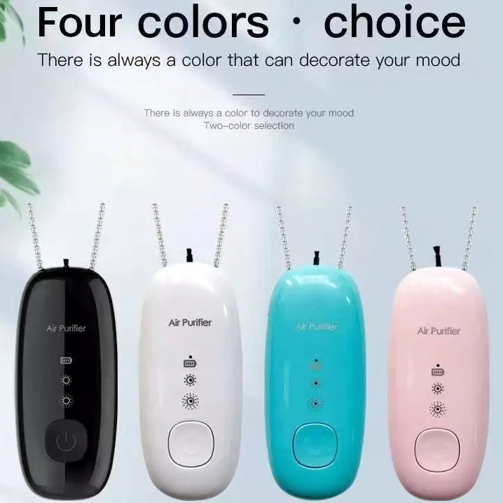 ➶ Kalung Portable Air Purifier Necklace Air Purifier Ionizer Original Wearable ❋ ❋