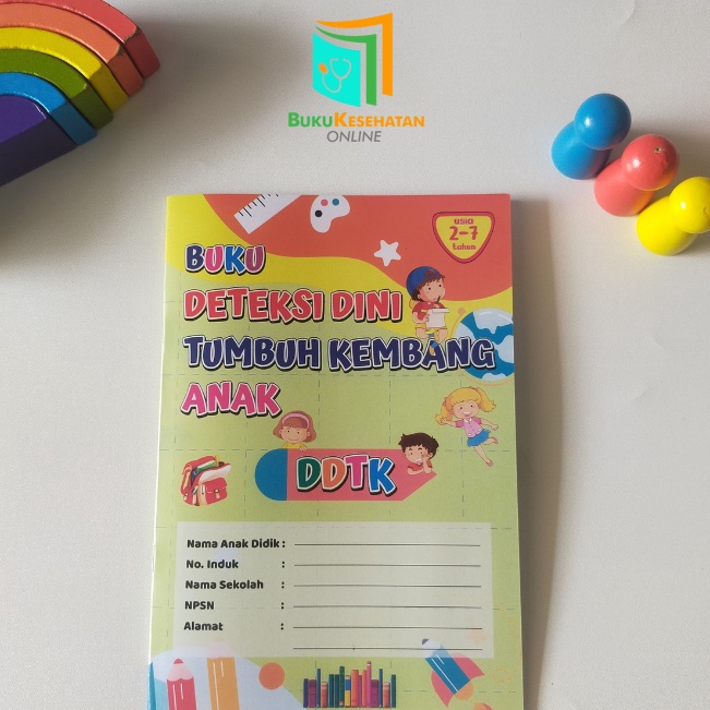 JYJG3243 ORIGINAL% Buku Deteksi Dini Tumbuh Kembang Anak (DDTK) PAUD TK Usia 2-7 Tahun