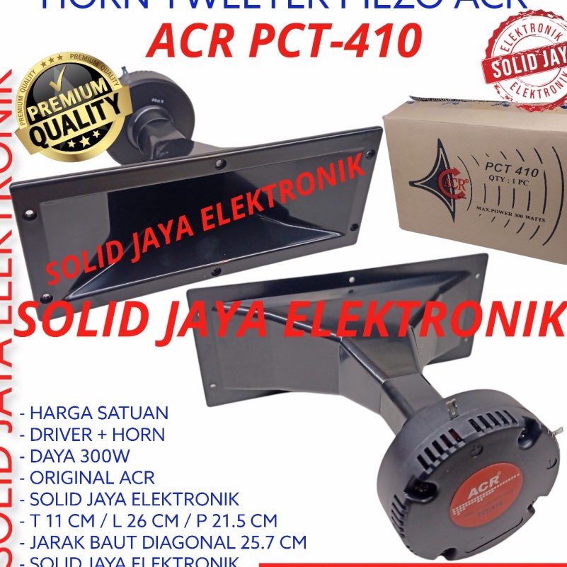 Promo TWEETER KOTAK ACR HORN 300W PCT-410 PIEZO PIEZZO TWITER TWITTER TWETER PCT410 PCT 410 HI HIGH 