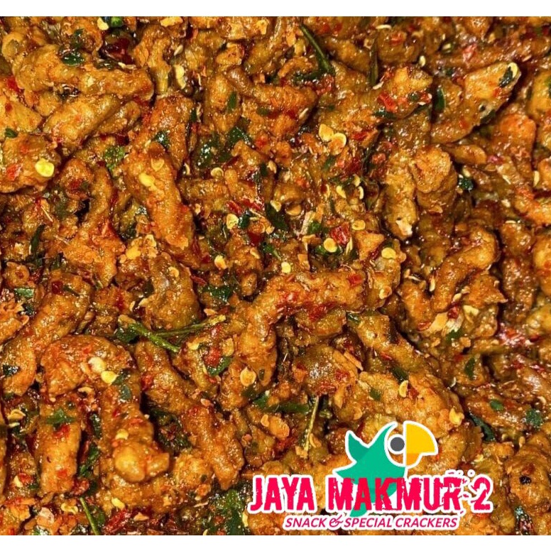 

Jaman Now.. keripik usus pedas daun jeruk crispy 1kg GVS