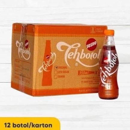

New Teh Botol Sosro Pet 350Ml 1 Dus Isi 12 Botol