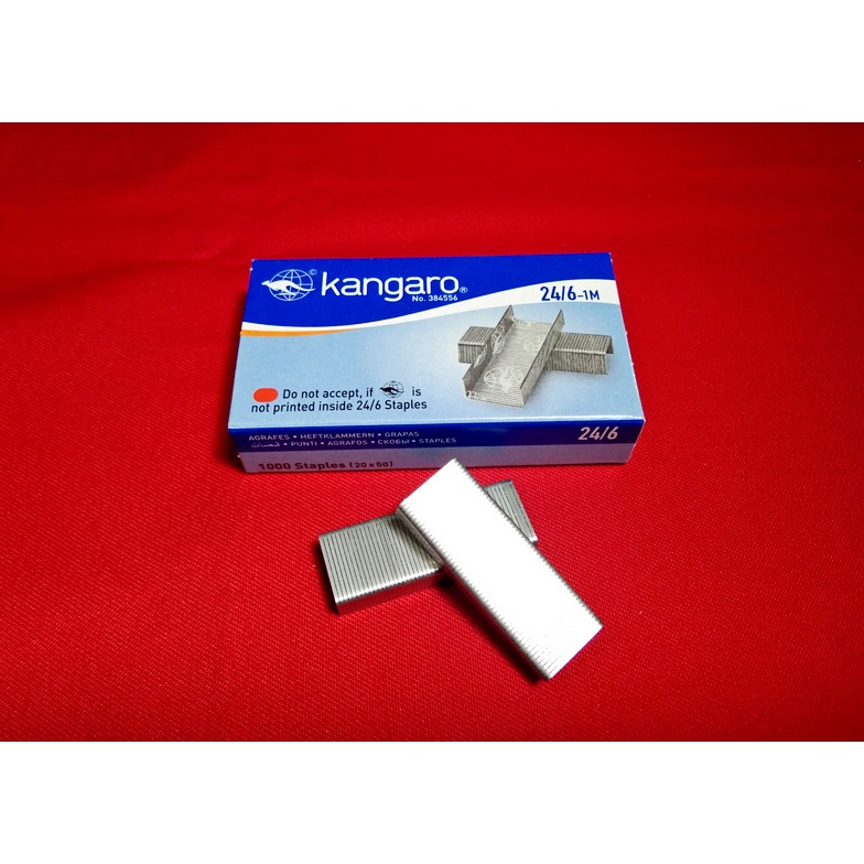 

Kangaro Staples No.24/6 No.3 ( 1 Box Kecil ) ( IRRA STORE )