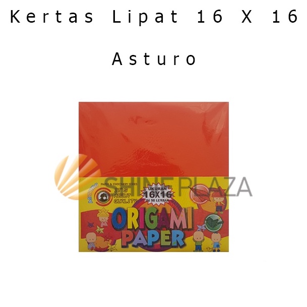 

C 9836 Kertas Lipat 16x16 Asturo - Origami Paper Asturo 16 x 16 Isi 50 Lembar ⚡TOK SIAP 【COD
